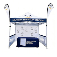 Carpa Plegable Resistente con Impresión Personalizada de Logotipo, Estructura de Acero, para Ferias Comerciales y Publicidad al Aire Libre