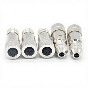 Connecteur M12 de haute qualité, code A, métal, femelle, 12 broches, circulaire, connecteurs circulaires M12 pour connecteurs électriques aéronautiques - Product Image 1