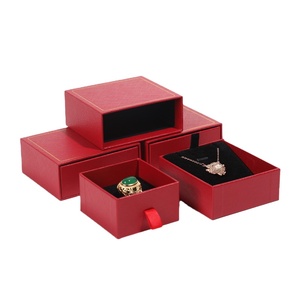 Premium Purple Sliding Jewelry Box with Pull-Out Drawer, Custom <b>Ribbon</b> and Cardboard Packaging for Luxury Jewelry - Product Image 1