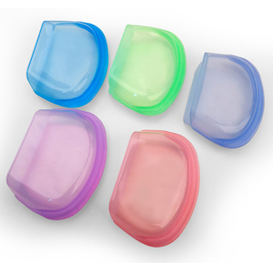 Storage Bag Folding 1000ML Silicon Storage Bag Container Collapsible Folding Reusable Silicone Freezer Food Storage Pouch