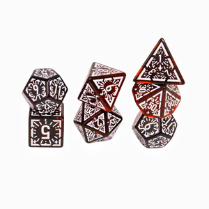 Juego de 7 Dados de Plástico de 9 <span class=keywords><strong>Colores</strong></span> para DND RPG, Dados D4 D6 D8 D10 D12 D20 - Product Image 5