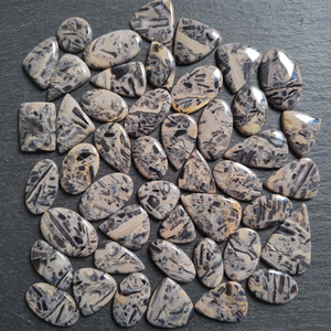 High quality wholesale Natural Hornblende Gemstone Cabochon Wholesale Black Hornblende Loose Stones for Jewelry Making MAHNAJGEM - Product Image 4