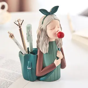 Thời trang bong bóng cô gái phòng học trang trí sáng tạo nhựa Thủ Công dễ thương bút lưu trữ ngày của giáo viên quà tặng ngày của trẻ em