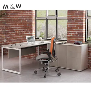 Современная акция, стол, мебель L-образной формы, полная офисная мебель руководителя