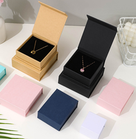 Boîte à bijoux magnétique personnalisée en gros, boîte d'emballage de luxe pour bijoux, boîte organisatrice de bijoux pour petites entreprises