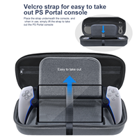Étui de transport pour sac de voyage portable PS Portal avec rangement compact antichoc et étanche pour console et accessoires