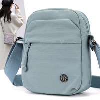 Sac bandoulière chic pour femme ChiBao, nouveau style, en tissu, avec fermeture éclair, simplicité urbaine, pochette pour téléphone, monnaie et clés, petit format carré