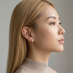 Bijoux Hengsen Nouveau Design Boucles d'oreilles pour cartilage, Anneaux de <span class=keywords><strong>nez</strong></span> et Anneaux de septum Clicker réglables en acier inoxydable hypoallergénique avec zircon - Product Image 4