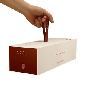 Scatola Regalo di Lusso <span class=keywords><strong>in</strong></span> Carta Speciale per Capodanno 2026 e Festival di Primavera, Modello WISH <span class=keywords><strong>Box</strong></span> per Confezioni Vuote di Noci, Biscotti e Caramelle - Product Image 5