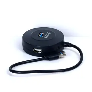 最畅销的定制充电 + 数据传输USB至4端口USB 2.0集线器，适用于台式机和笔记本电脑