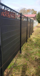 Clôture de jardin en composite bois-plastique (WPC) durable et stable <span class=keywords><strong>pour</strong></span> l'extérieur, revêtement de clôture <span class=keywords><strong>pour</strong></span> la protection de la vie privée - Product Image 3