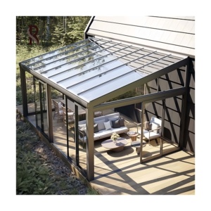 Véranda américaine en aluminium de qualité supérieure prête à installer OEM <span class=keywords><strong>Rising</strong></span> Sunrooms en aluminium Maisons en verre avec prix d'usine - Product Image 5