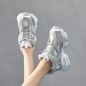 Zapatillas de Mujer de Plataforma con Suela Gruesa de Cuero Genuino Antideslizantes para Invierno, Novedad Otoño 2024, Aumento de 8cm - Product Image 4
