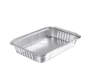Laixin23x18x3.5cm กล่องอาหารกลางวันอลูมิเนียมฟอยล์ฟอยล์สำหรับ1L 4ส่วนภาชนะบรรจุกล่องอลูมิเนียมฟอยล์นำออกด้วยกระดาษแข็งฝา Rec23183i - Product Image 2