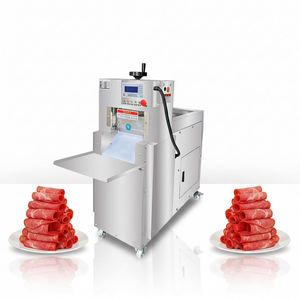 Trancheuse à viande commerciale pour saucisses, machine à trancher la viande industrielle entièrement automatique, trancheuse à viande en acier inoxydable, trancheuse à viande manuelle - Product Image 2