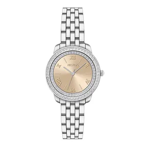 MEXDA-Relojes de cuarzo para mujer, con movimiento japonés, Sunray Dial, 3 ATM, resistente al agua, de lujo, logotipo personalizado, montre enfant