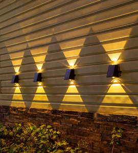 Aplique de Pared Solar para Exteriores, Luces Impermeables Montadas EN LA Pared, 1500mAh, IP65, 1/4 Uds. - Product Image 1