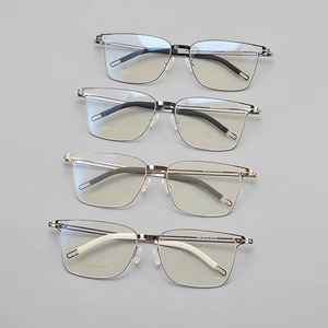 <span class=keywords><strong>Lunettes</strong></span> optiques en titane pour <span class=keywords><strong>femmes</strong></span> avec verres anti-lumière bleue AC à motif diamant, style rectangulaire, motif uni - Product Image 6