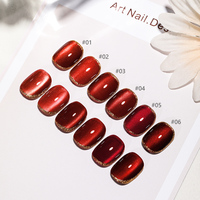 Vernis à ongles magnétique en verre personnalisé OEM Rainbow Cat Eyes Gel Silver Sparkle 9d Vernis à ongles en gel rouge vin brun