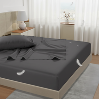 Ensemble de draps de lit de luxe 100% coton à poches profondes