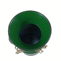Seau à fleurs pour la maison et le jardin, en métal galvanisé, style ferme, décoratif, pot en métal, jardinière en fer, pichet décoratif