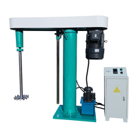 Disperseur de peinture électrique haute vitesse pour peinture latex, mélangeur de peinture efficace avec arbre de dispersion élévateur, machine à mélanger la peinture