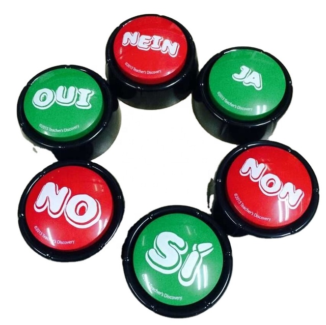 Learning Resources Durable Plastic Toy Music Box Personalized Voice Recorder Answer Buzzers for Fun Family Games