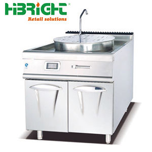 Estufa de freír eléctrica comercial de acero inoxidable, cocina de velocidad de inducción Vertical para restaurante y Hotel 3N ~ 380V para saltear - Product Image 3