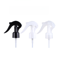 Bouteille en plastique PET noire courte et en forme de L avec bouchon pulvérisateur à gâchette pour emballage de soins de la peau, logo personnalisé, 100/200/250/300/500 ml