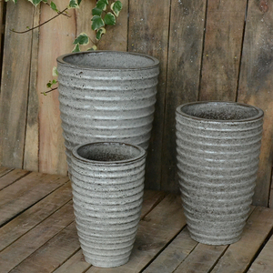 Maceta de cerámica para plantas, lotes grandes, macetas de jardín pintadas a mano <span class=keywords><strong>en</strong></span> azul y blanco - Product Image 4
