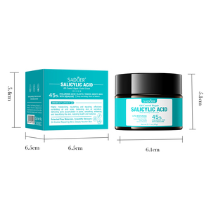Crème pour le visage à l'acide salicylique 60g avec contrôle <span class=keywords><strong>de</strong></span> l'huile, éclaircissant, blanchissant, hydratant, vente en gros, soin <span class=keywords><strong>de</strong></span> la <span class=keywords><strong>peau</strong></span> du visage personnalisé, cosmétique - Product Image 6