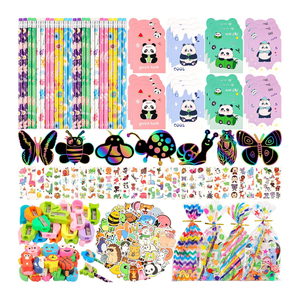 24 Pack Kids Stationery Supplies Set for Classroom Prizes Wholesale Student School Reward Gifts Children Birthday Party Favors