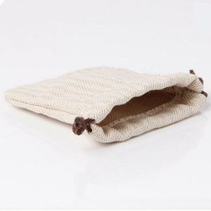Custom Made Linen Portable Jewelry Storage Arrangement Packaging Bundle Mouth Drawstring Small <b>Cloth</b> Bag Herrero Bag - Product Image 5
