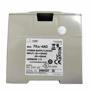 คุณภาพสูงสำหรับระบบอัตโนมัติทางอุตสาหกรรม PLC FX3U-4AD โมดูลพร้อมการสื่อสาร RS485/Modbus และขั้วต่อแบบสกรู - Product Image 1