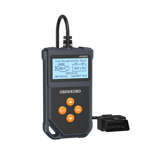Professional Car Scan Tool MS812 OBD2 12V Digital Car Battery Tester Auto Analyzer Diagnostic Handheld Fault Detector