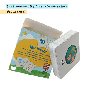 Cartes Flash de langue multinationale personnalisées jouet éducatif pour enfants fabriqué à partir de papier respectueux de l'environnement prix d'usine - Product Image 2