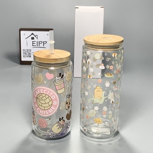 Bicchiere Termico Personalizzato a Doppia Parete con Globo di Neve e Foro Preforato, per Caffè Freddo, 16 oz, per Feste e Regali di Matrimonio - Product Image 1
