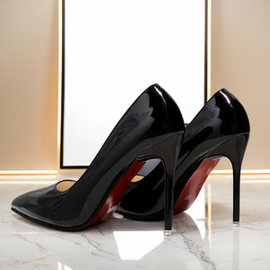 Chaussures chinoises bon marché en cuir PU, talons hauts, bout pointu, chaussures de travail formelles, escarpins pour femmes, talons aiguilles, travail professionnel - Product Image 4
