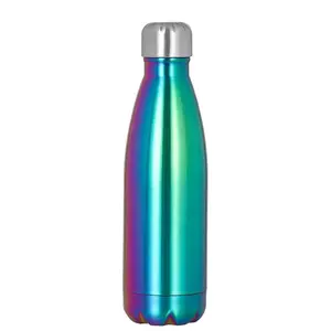 新しいデザインのステンレス鋼コーラ型魔法瓶トラベルマグブランク昇華ミュージックスポーツカップ