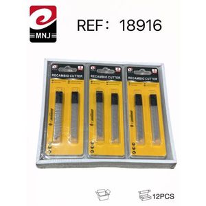 Recambio Cutter Blades 12Pcs Utility Knife Replacement Blades Pack - Product Image 3