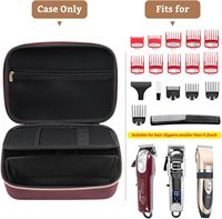 Étui de voyage rigide en EVA personnalisé pour tondeuses à cheveux, accessoires de coupe, organiseur de tondeuses, rangement, protection de rasoir, kits de toilettage
