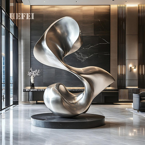 Otel/restoran/ofis için Metal sanat heykelleri-soyut büyük dekor-özelleştirilebilir - Product Image 6