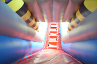 Château Gonflable Combo Glissade et Trampoline Thème Fusée Spatiale Galaxie pour Enfants, Glissade Sèche, pour Usage Commercial Extérieur, Fêtes et Carnavals, Location