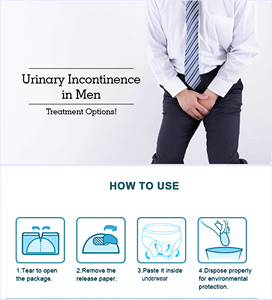 Ventes en gros de coussinets absorbants, étanches et respirants pour l'incontinence, coussinets jetables pour adultes, coussinets urinaires pour hommes, imprimés, prix d'usine OEM - Product Image 6