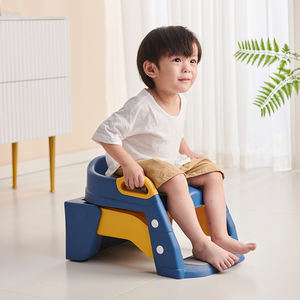 Tragbarer 2-in-1-Baby-Toilettensitz aus Kunststoff für Kinder Töpfchen mit praktischer Tritt hocker leiter - Product Image 3