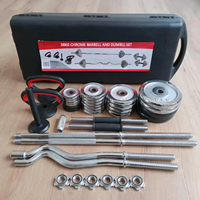 Ensemble d'haltères en fonte électro-plaquée de 15 kg, 20 kg, 30 kg, 50 kg, 55 kg, 58 kg