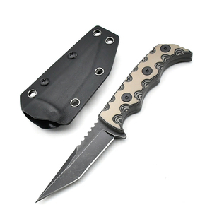 Couteau TK, lame en acier inoxydable, couteau multifonctionnel, manche G10, qualité industrielle, gaine Kydex pour l'extérieur, clip de ceinture - Product Image 1