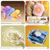 Appareil de massage manuel portable avec fonctions de stretching et de pétrissage automatiques, pour les gaine tendineuses des doigts, les articulations du poignet, et massage chauffant