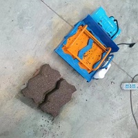 Mini Máquina Casera para Hacer Ladrillos de Cemento y Hormigón, Máquina para Fabricar Bloques de Pavimento, Máquina Moldeadora de Ladrillos