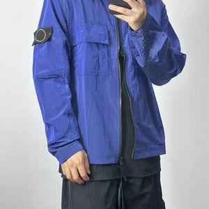 2026 Luxury Casual Fashion Stone Vintage Brown Workwear Island Zippered Windproof <b>Pilot</b> <b>Jacket</b> - For Men - Product Image 2